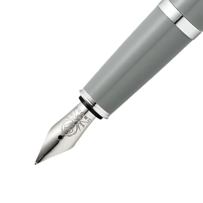 Cross Bailey Light Gray Fountain Pen with Chrome Trims - Fine