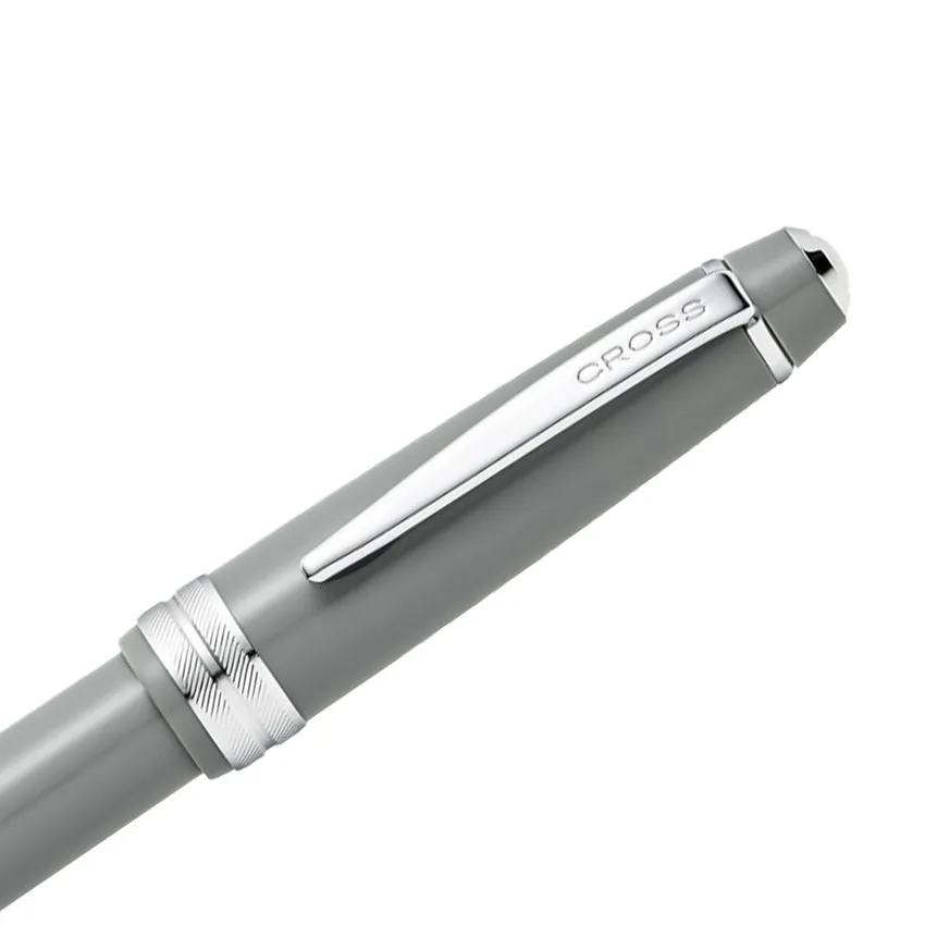 Cross Bailey Light Gray Fountain Pen with Chrome Trims - Fine