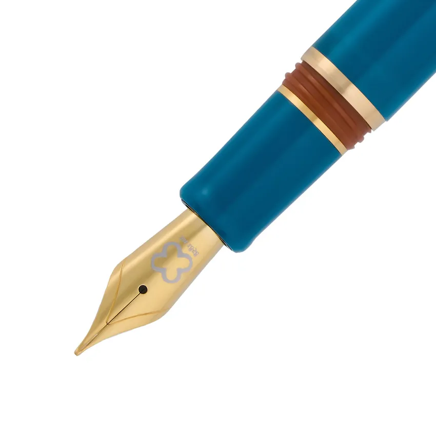 Esterbrook Back to the Land Estie Funky Lake Piston Fountain Pen with Gold Trims - Fine