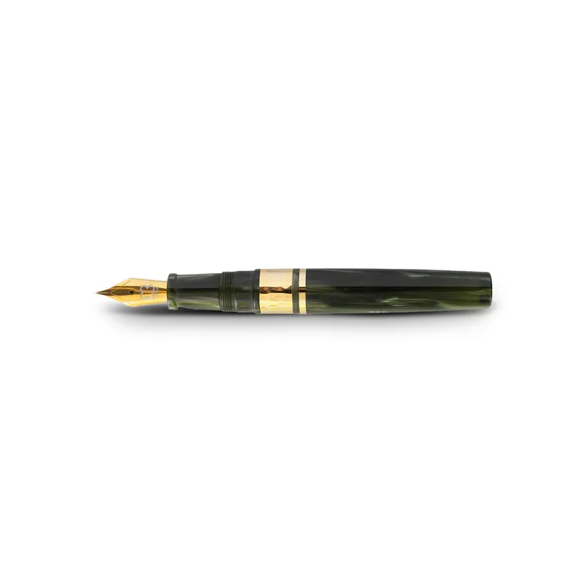 Esterbrook Model J Acrylic Palm Green Fountain Pen with Gold Trims - Medium