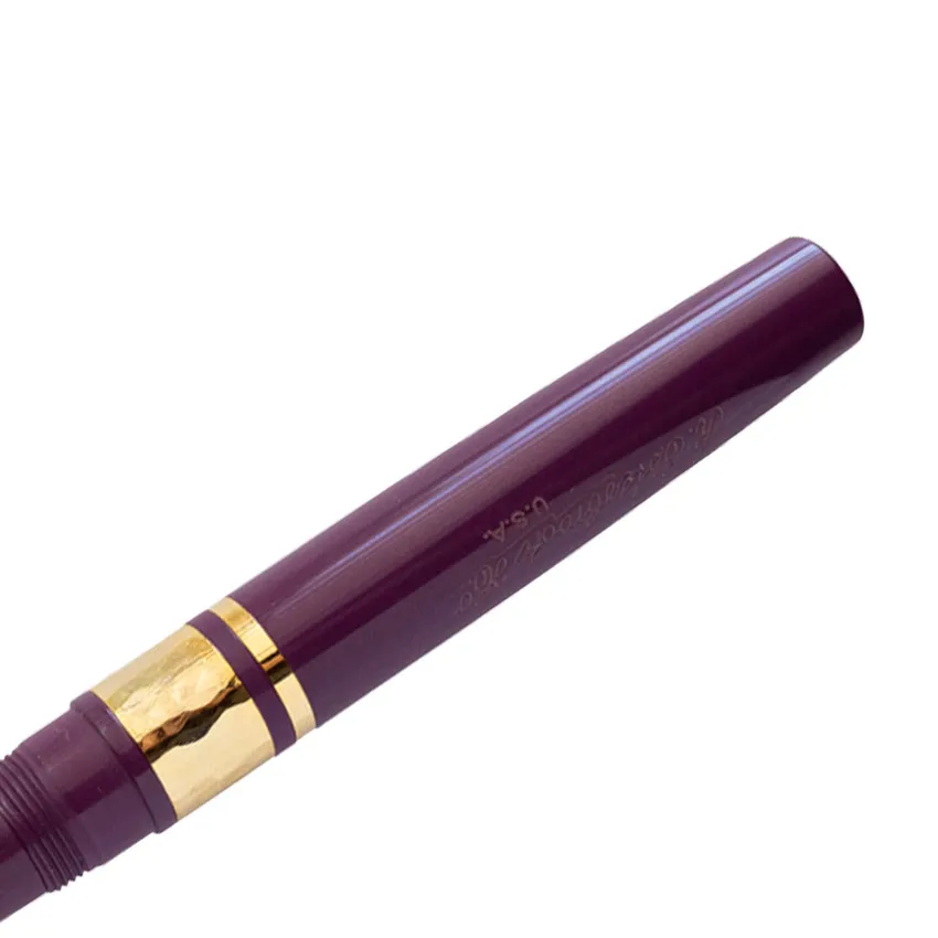 Esterbrook Model J Ebonite Blackberry Fountain Pen with Gold Trims - Medium