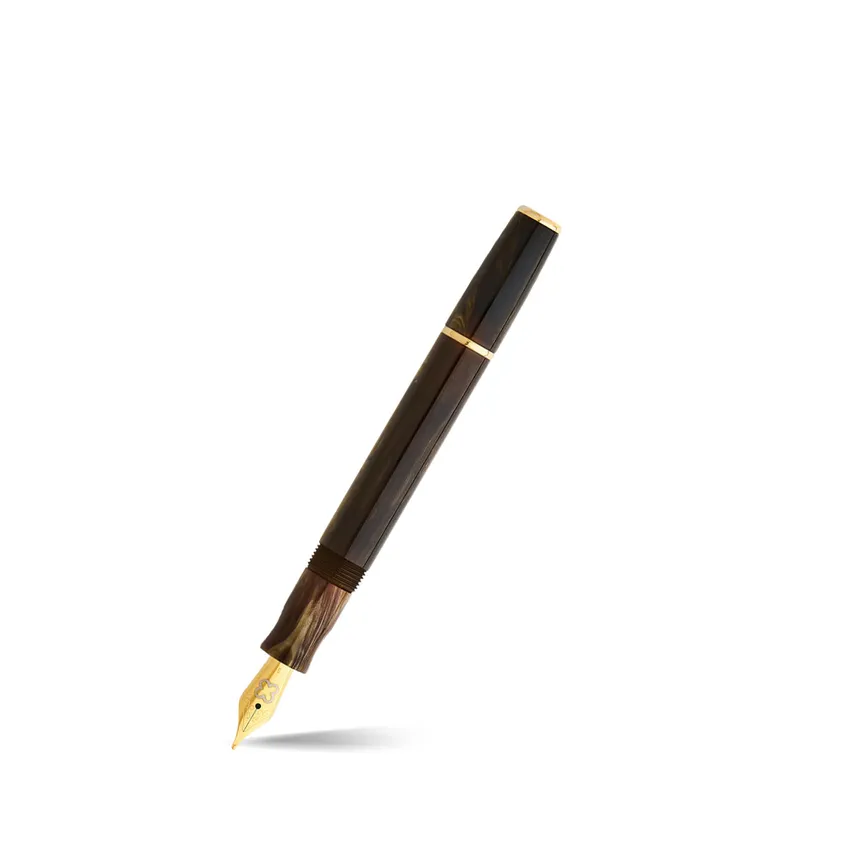 Esterbrook JR Pumpkin Latte Pocket Fountain Pen with Gold Trims - Medium