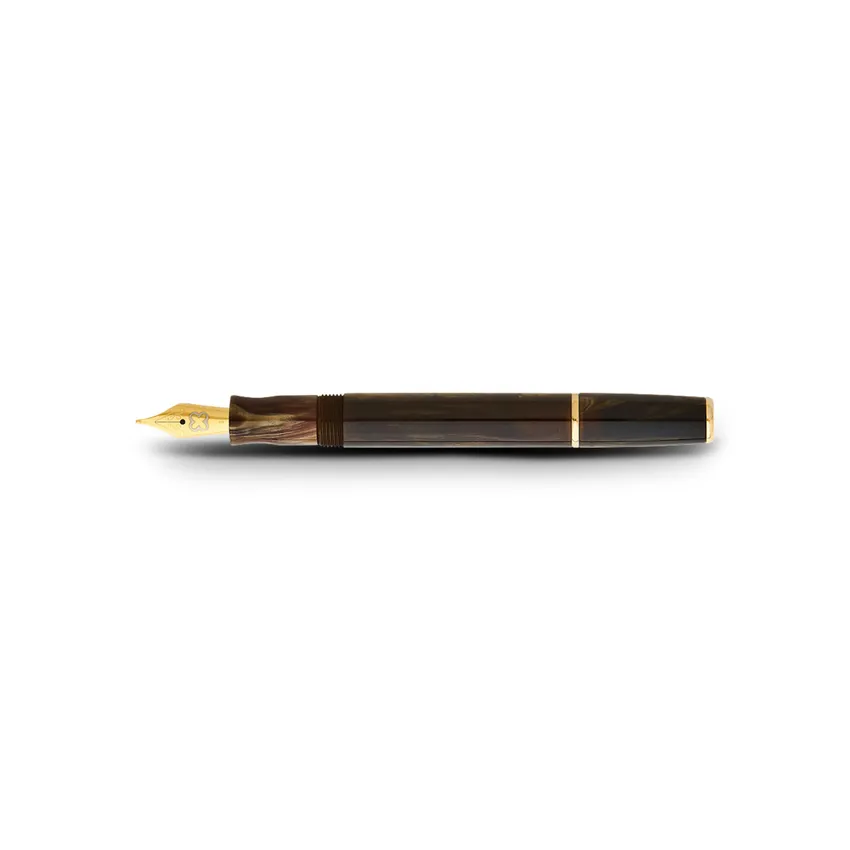 Esterbrook JR Pumpkin Latte Pocket Fountain Pen with Gold Trims - Medium