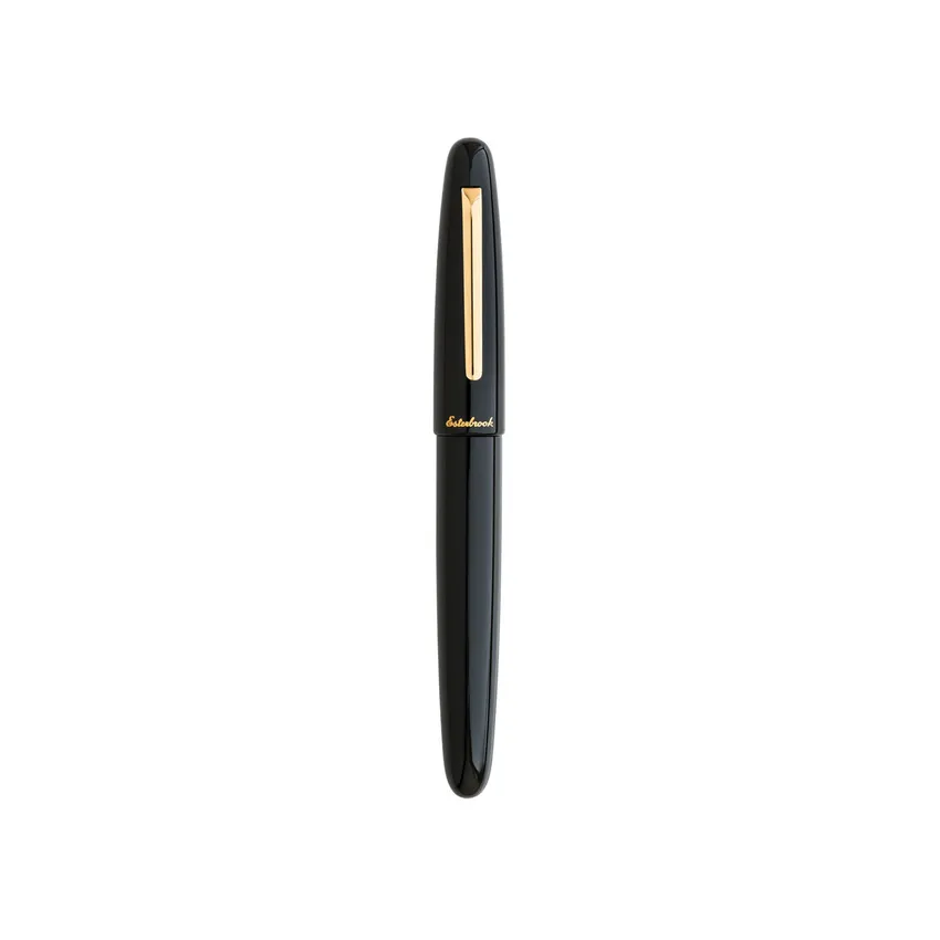 Esterbrook Estie Oversize Ebony Black Fountain Pen with Gold Trims - Medium