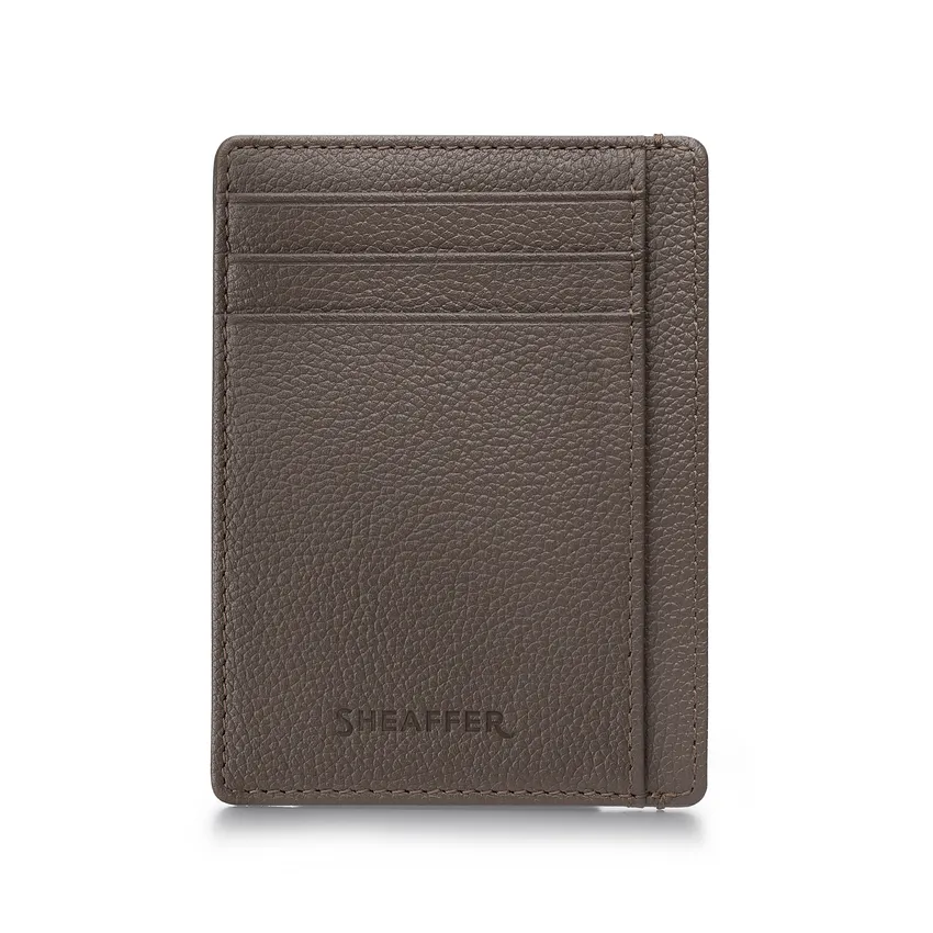 Sheaffer Gift Set Matte Gray VFM 9424 Rollerball Pen with Driftwood Gray Credit Card Holder