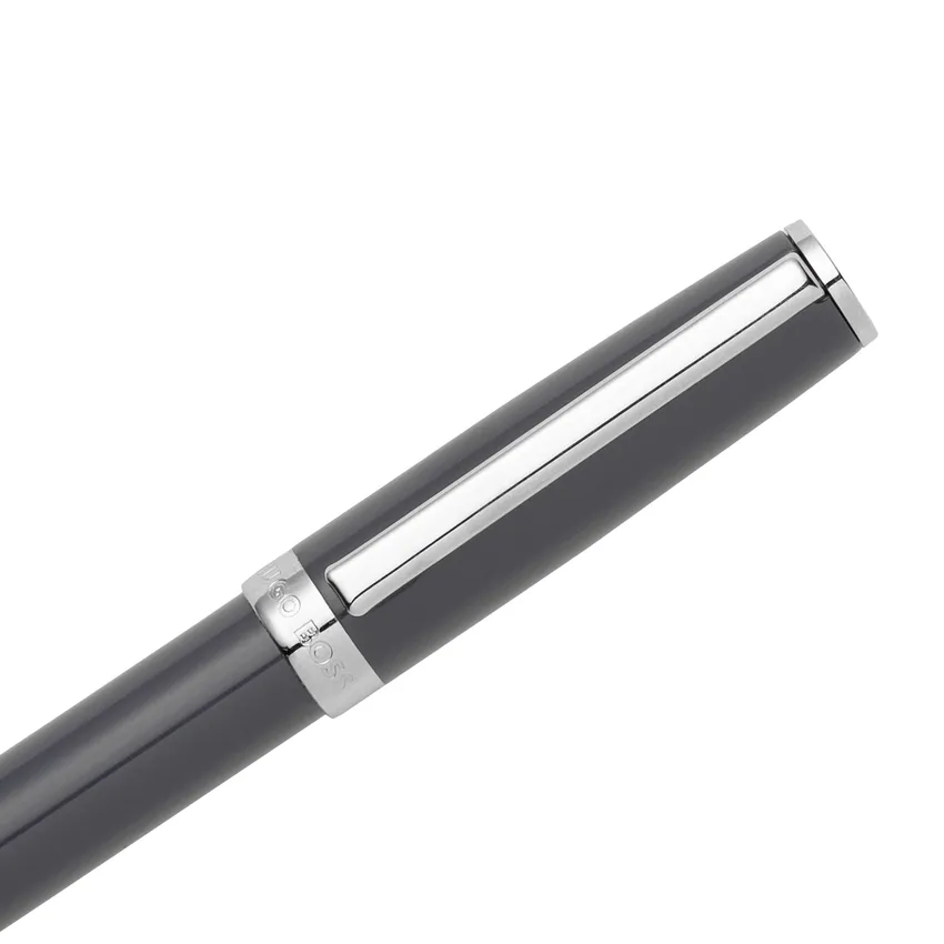 Hugo Boss Gear Icon Ballpoint Pen - Grey