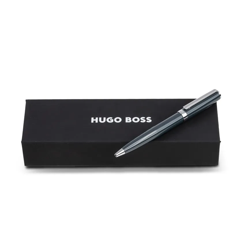 Hugo Boss Gear Icon Ballpoint Pen - Grey