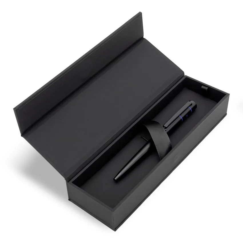 Hugo Boss Ribbon Matrix Blueline Ballpoint Pen - Black