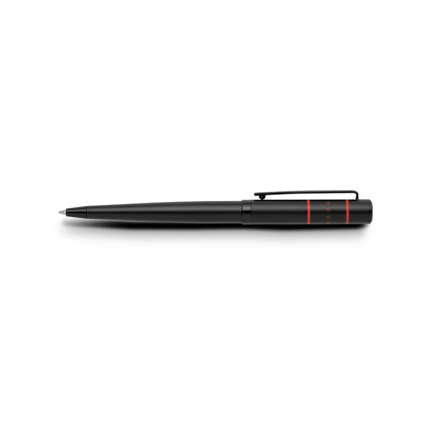 Hugo Boss Ribbon Matrix Redline Ballpoint Pen - Black