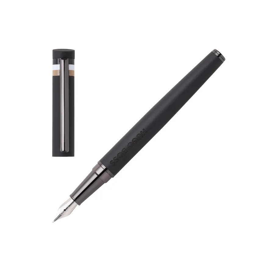 Hugo Boss Loop Iconic Fountain Pen Medium- Black