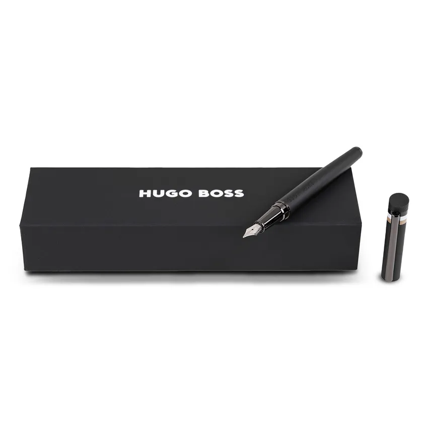 Hugo Boss Loop Iconic Fountain Pen Medium- Black