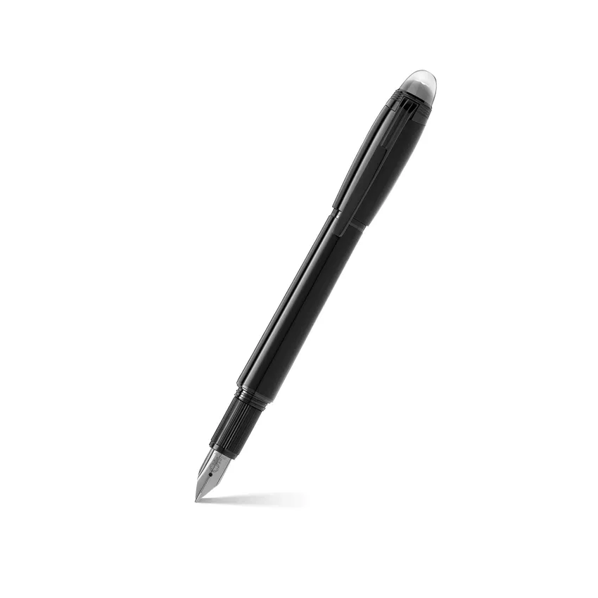 Montblanc StarWalker BlackCosmos Precious Resin Fountain Pen (14K Medium) - Black