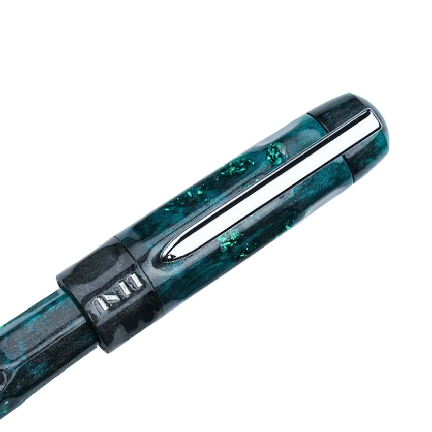 Benu Talisman Cat's Eye Green Fountain Pen - Fine