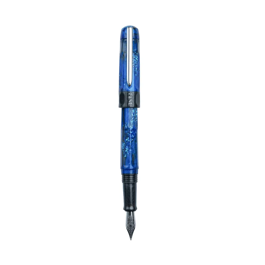 Benu Talisman Hawk's Eye Blue Fountain Pen - Fine