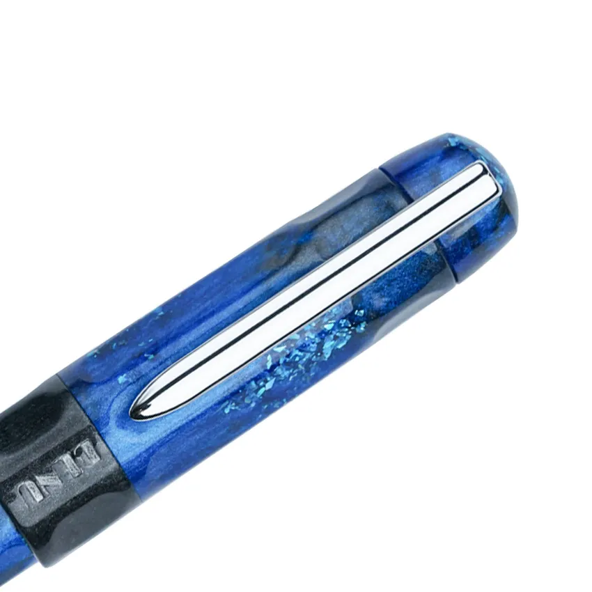 Benu Talisman Hawk's Eye Blue Fountain Pen - Fine