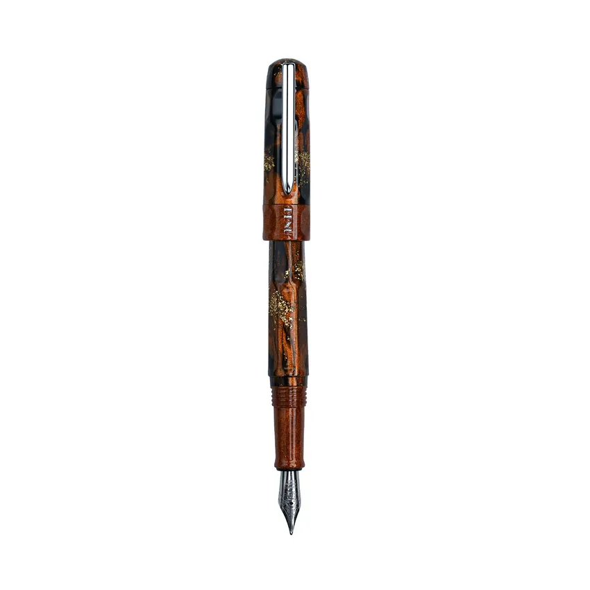 Benu Talisman Tiger's Eye Brown Fountain Pen - Medium