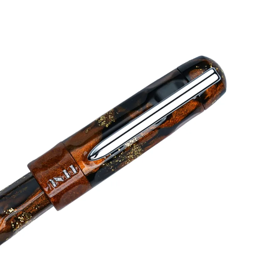 Benu Talisman Tiger's Eye Brown Fountain Pen - Medium