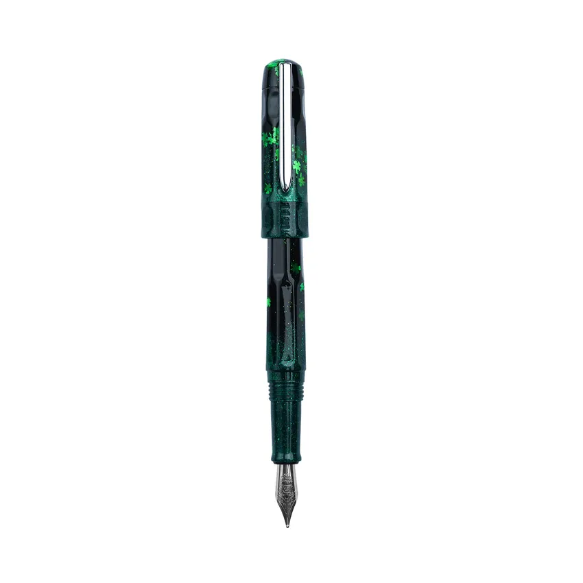 Benu Talisman Four Leaf Clover Greem Fountain Pen - Fine