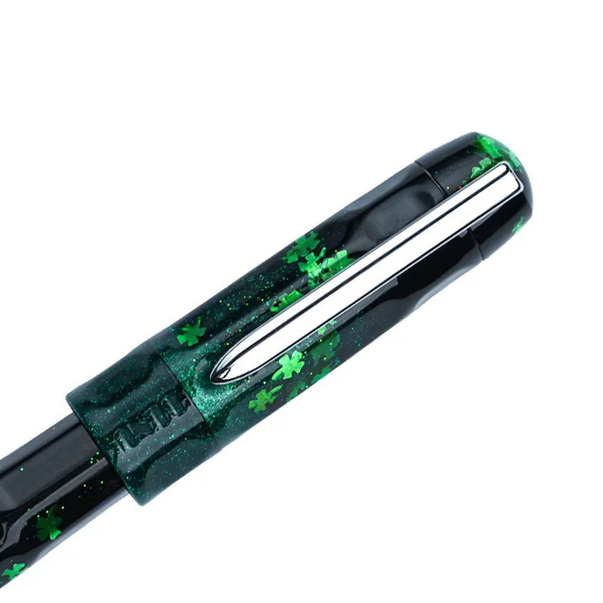 Benu Talisman Four Leaf Clover Greem Fountain Pen - Fine