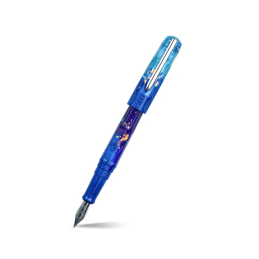 Benu Talisman Peacock Ore Blue Fountain Pen - Fine