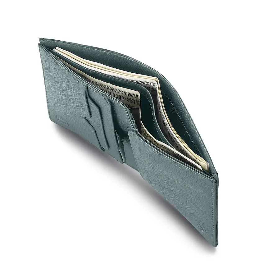 Lapis Bard Verdant Dual Compartment Bi-Fold Wallet