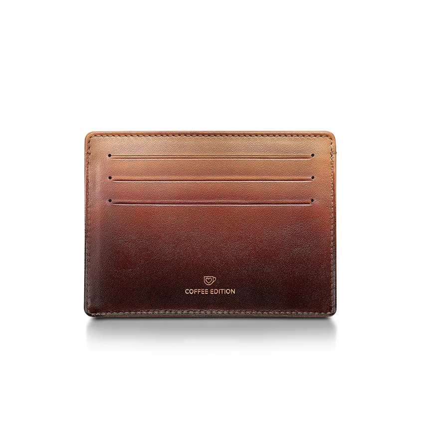 Sheaffer Gift Set VFM Coffee Edition Ballpoint Pen with Credit Card Holder Matt Brown with Regal Brown PVD Trims