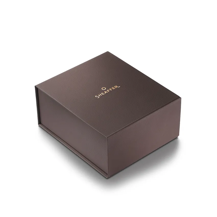 Sheaffer Gift Set 100 9374 Coffee Edition Fountain Pen (Medium) with Regal Brown PVD Trims and Coffee Scented Skrip Ink (50 ml)
