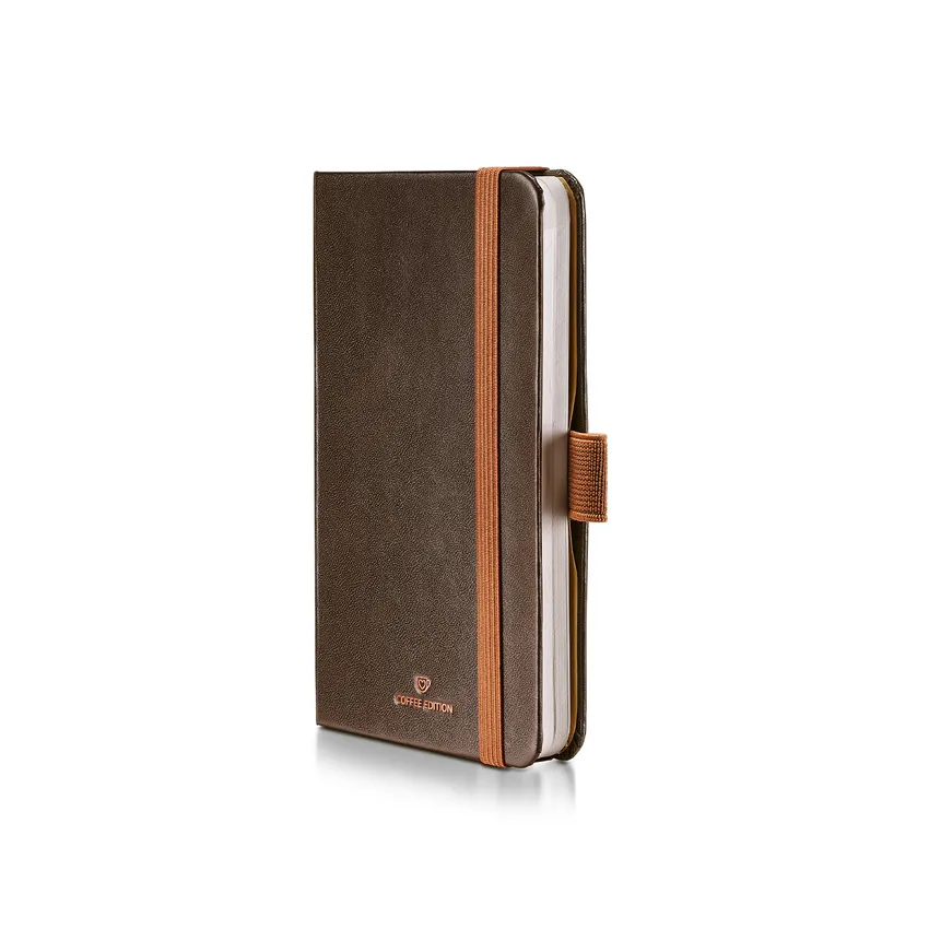 Sheaffer VFM Gift Set 9428 Coffee Edition Ballpoint Pen with Regal Brown PVD Trims and Small Notebook - Matt Brown