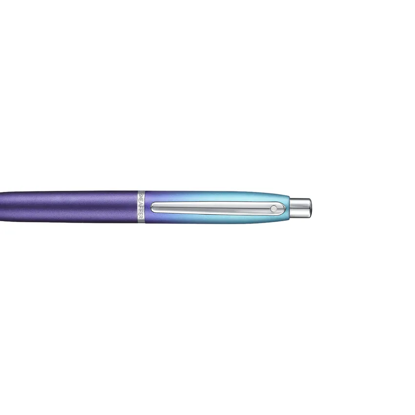 Sheaffer Expressions VFM 9430 Blue and Purple Pearlised Gradient Ballpoint Pen with Chrome-Plated Trims
