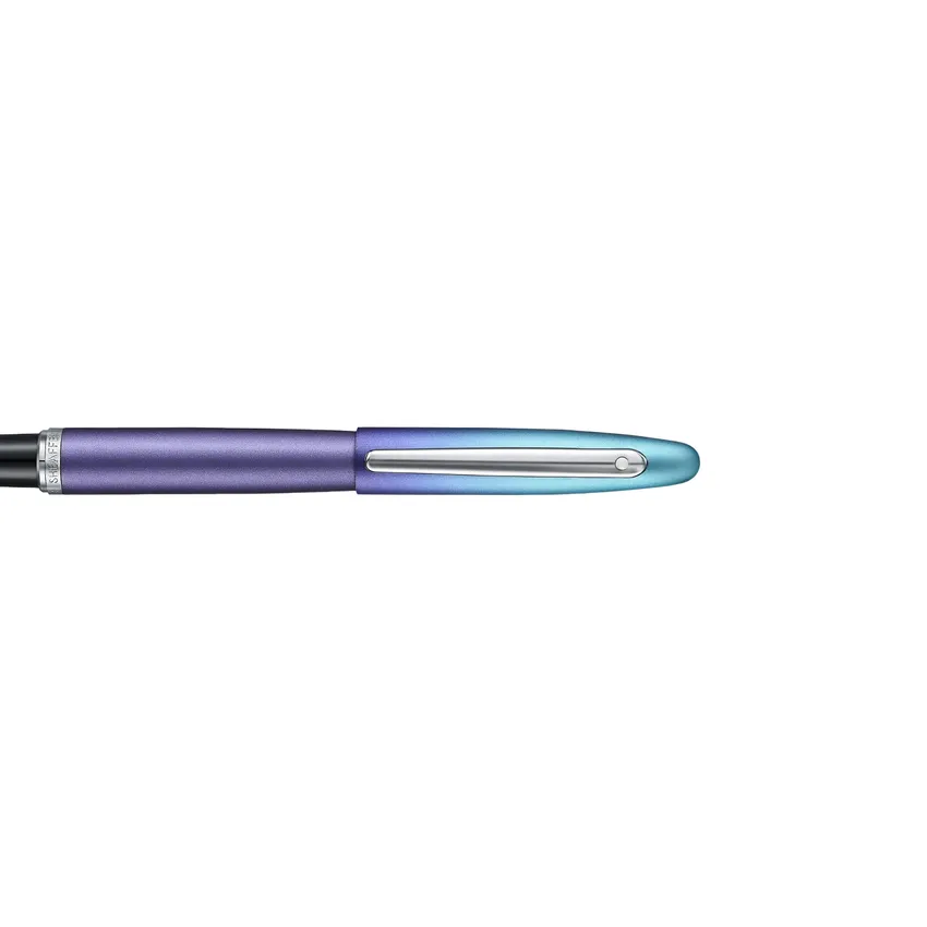 Sheaffer Expressions VFM 9430 Blue and Purple Pearlised Gradient Fountain Pen with Chrome-Plated Trims - Fine