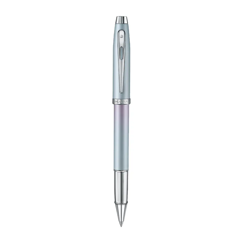 Sheaffer Expressions 100 9376 Blue and Pink Pearlised Gradient Rollerball Pen with Chrome-plated Trims