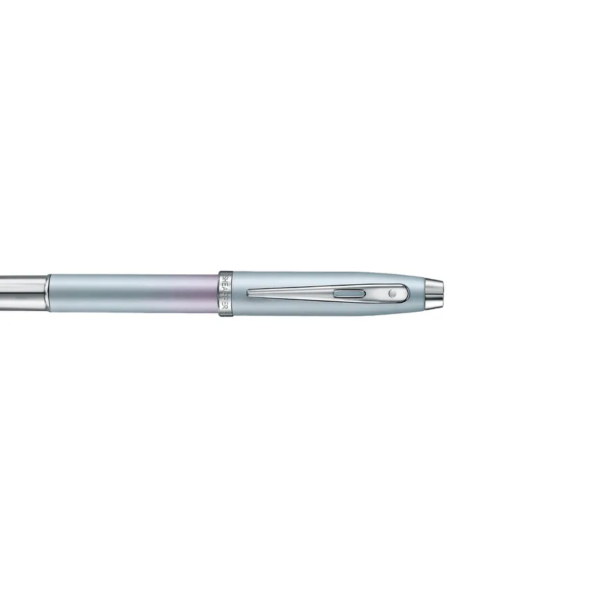 Sheaffer Expressions 100 9376 Blue and Pink Pearlised Gradient Rollerball Pen with Chrome-plated Trims
