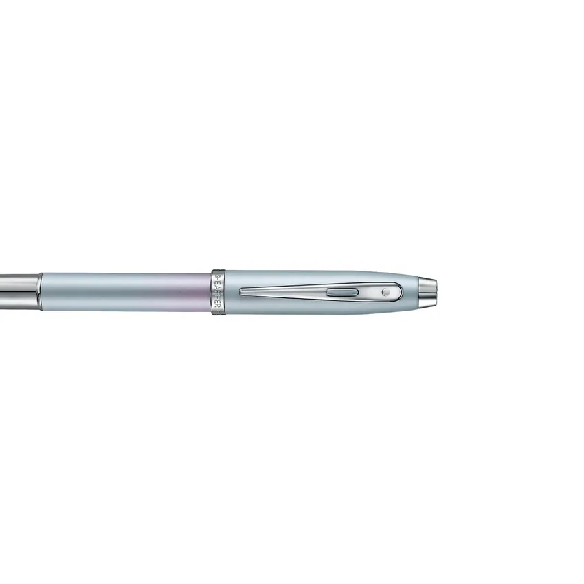 Sheaffer Expressions 100 9376 Blue and Pink Pearlised Gradient Fountain Pen with Chrome-plated Trims - Fine