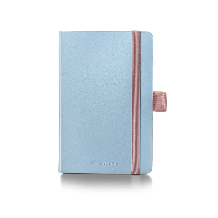 Sheaffer Expressions Gift Set 100 9376 Blue and Pink Pearlised Gradient Ballpoint Pen with Chrome-plated Trims and Small Notebook