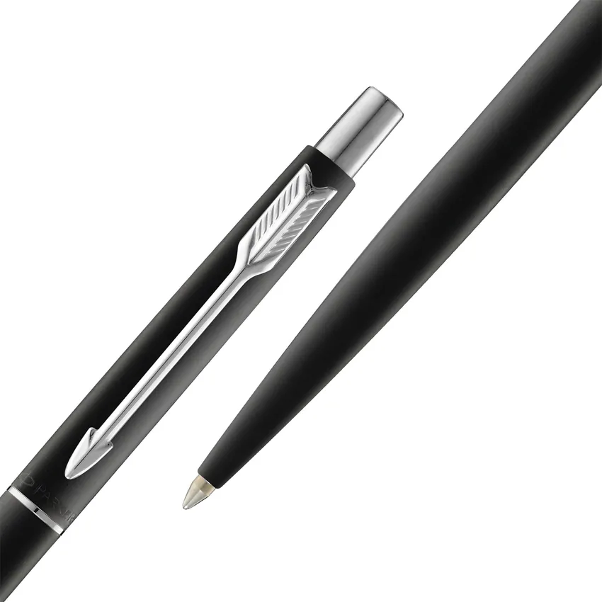 Parker Classic Matte Black Ballpoint Pen With Chrome Trim