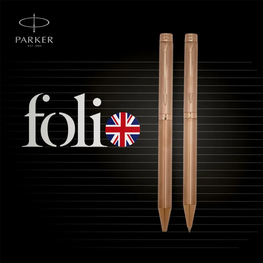 Parker Folio Antimicrobial Rose Gold Ballpoint Pen