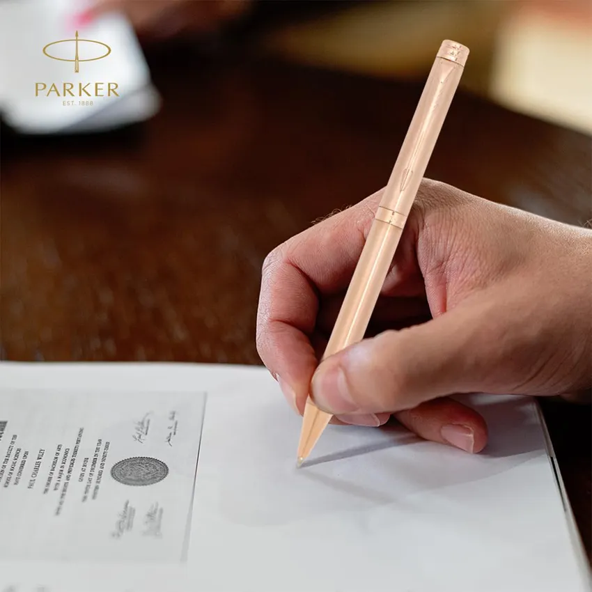 Parker Folio Antimicrobial Rose Gold Ballpoint Pen