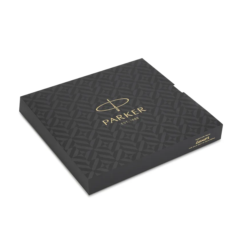 Parker Giftset Vector Standard Ballpoint Pen With Chrome Trim & Notebook