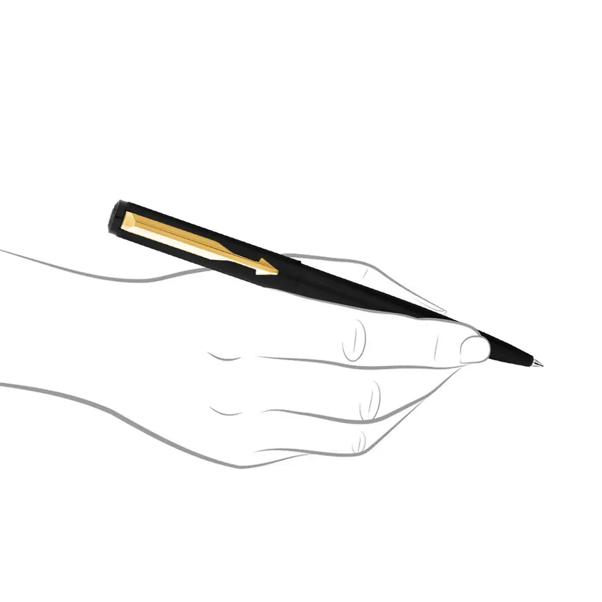 Parker Vector Matte Black Ballpoint Pen With Gold Trim