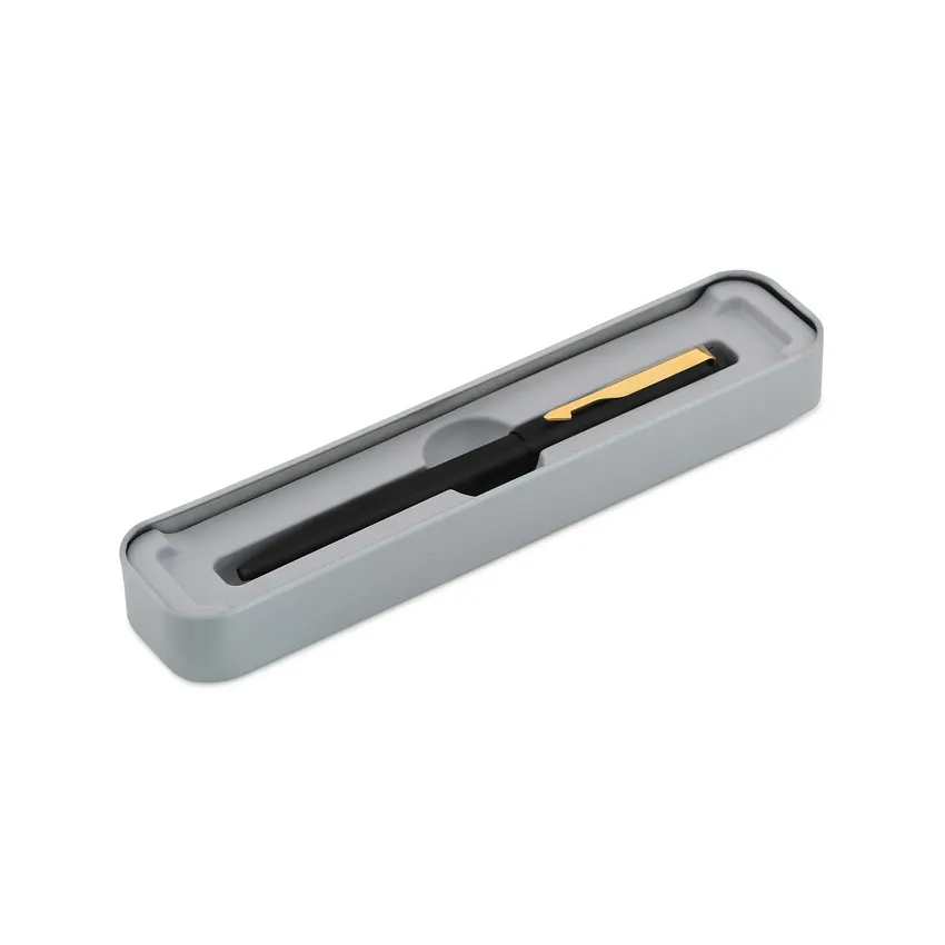 Parker Vector Matte Black Ballpoint Pen With Gold Trim