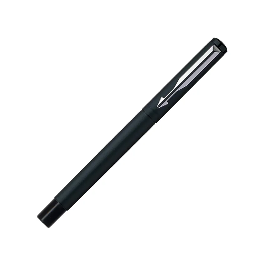 Parker Vector Matte Black Fountain Pen With Chrome Trim-Fine
