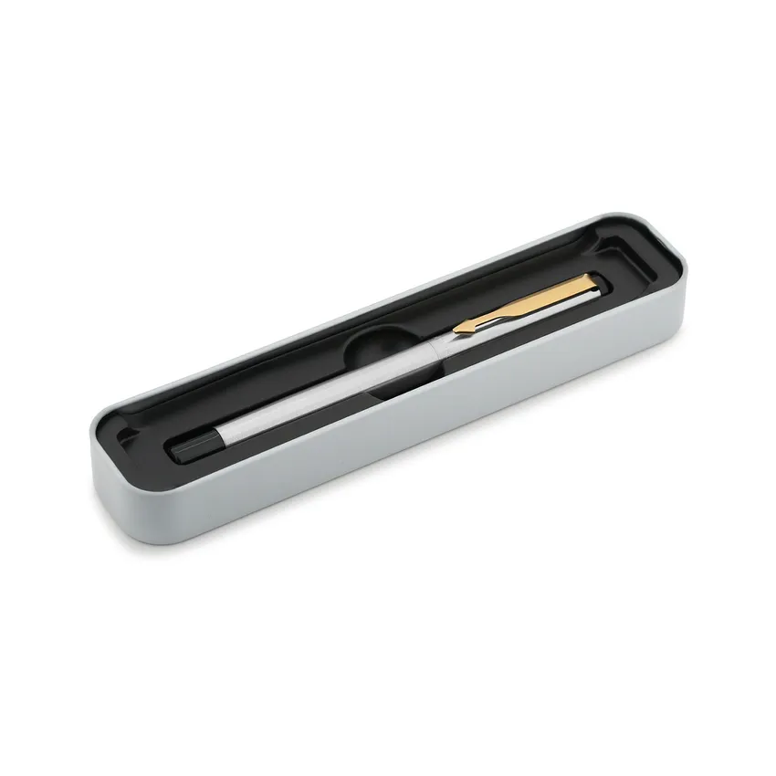Parker Vector Stainless Steel Rollerball Pen With Gold Trim