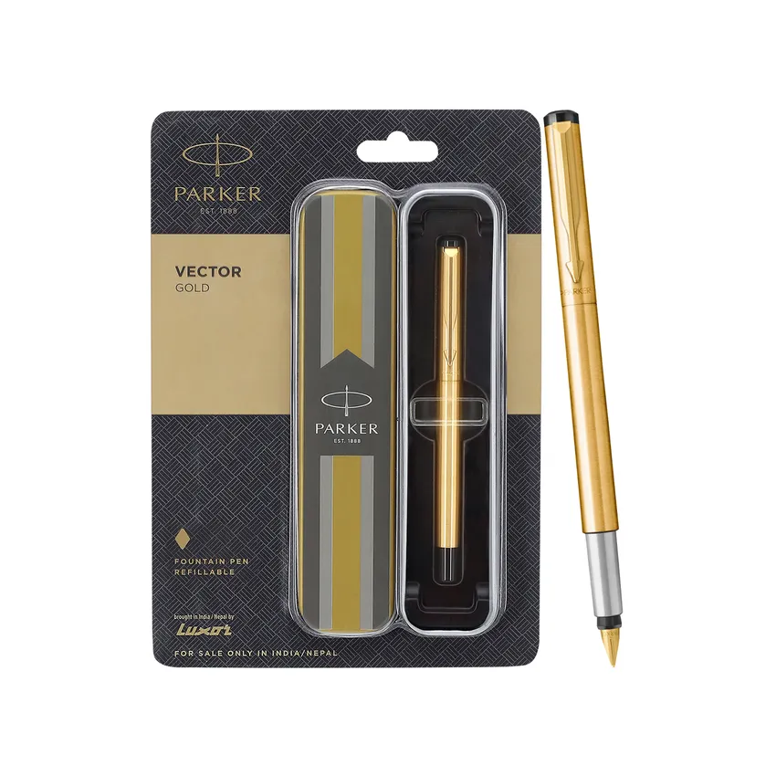 Parker Vector Gold Fountain Pen-Fine