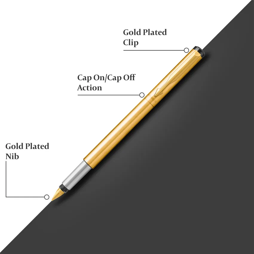 Parker Vector Gold Fountain Pen-Fine
