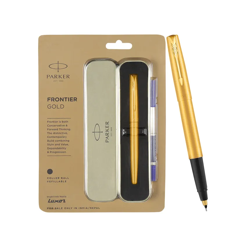 Parker Frontier Rollerball Pen With Gold Trim