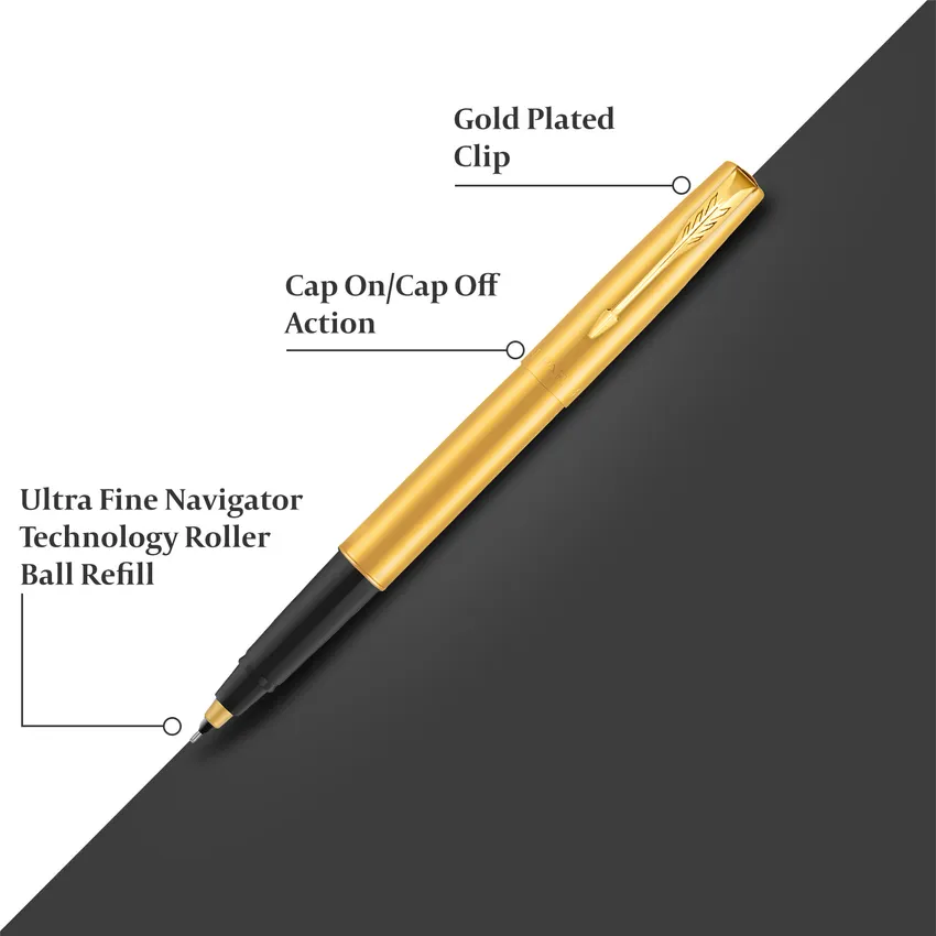 Parker Frontier Rollerball Pen With Gold Trim