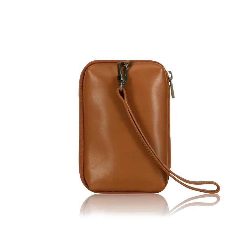 Jekyll & Hide 6414 Zip Around Cable Pouch - Tan