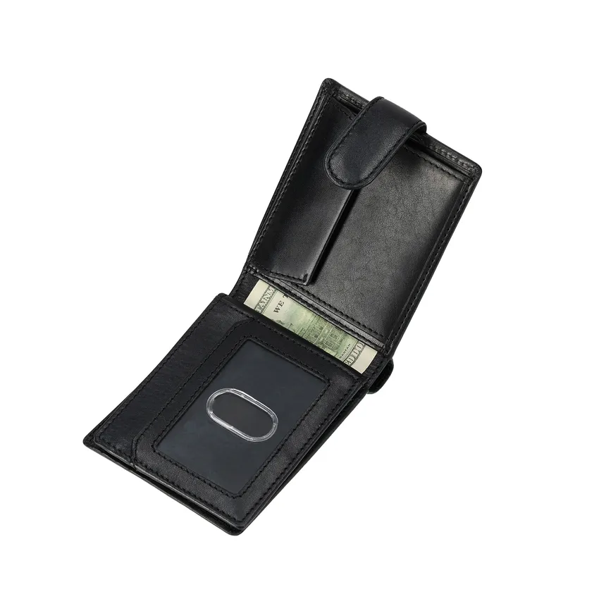 Jekyll & Hide 2790 Bifold Wallet With Coin And ID Window - Black