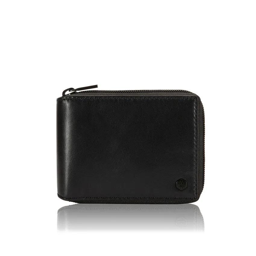 Jekyll & Hide 4295 Zip Around Coin Wallet - Black