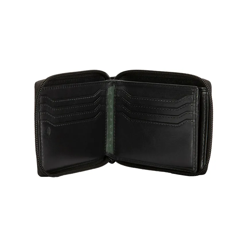 Jekyll & Hide 4295 Zip Around Coin Wallet - Black